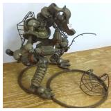 18" artist car part dinosaur motion sculpture