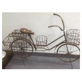 56" metal bicycle planter