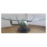 Dale Evers artist bronze frog table- 50"