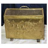BRASS MAGAZINE RACK