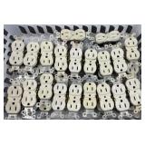 (38) LIGHT OUTLETS, GROUNDED