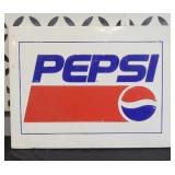 ENAMELED PEPSI ADVERTISING SIGN