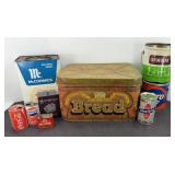 BREAD BOX TIN & OTHER TIN CONTAINERS