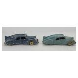 (2) HUBBLY FUTURISTIC FIN TIN CARS