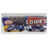 (2) NASCAR LOWE'S MIKE SKINNER DIECAST CARS 1:24
