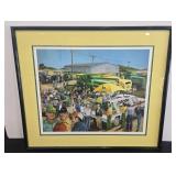 JOHN DEERE EQUIPMENT AUCTION FRAMED PRINT