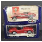 (2) POLISTIL DIECAST CARS 1:18