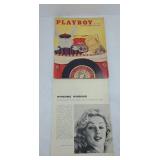 APRIL 1957 PLAYBOY MAGAZINE HAS CENTERFOLD