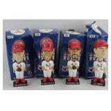 (4) ST LOUIS CARDINAL BOBBLEHEADS