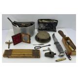 VINTAGE KNIVES, FOLDING RULER AND MORE