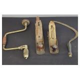 VINTAGE TOOLS, DRILL, PLANES & MORE
