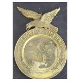 MEMORY OF VIETNAM METAL PLAQUE