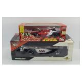 (2) INDYCAR DIECAST CARS: 1:18, 1:24