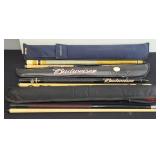 (3) POLE CUES W/ TRAVEL CASES