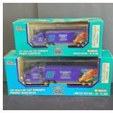 (2) NASCAR DIECAST SEMI: 1:64, 1:87