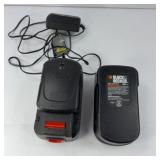 (2) BLACK & DECKER BATTERIES W/ CHARGERS