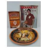 1987 INDIANA UNIVERSITY MAGAZINE & TRAY