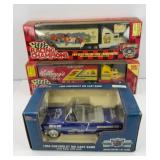 (2) NASCAR SEMI & CAR: 1:64, 1:24