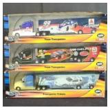 (3) HOTWHEEL SEMI NASCAR 1:64
