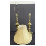 (2) GOLD TONE LAMPS