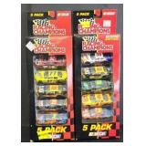 (2) 5 PACK OF RACING CHAMPION NASCAR CARS 1:64