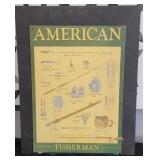 AMERICAN FISHERMAN METAL SIGN