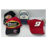 (3) RACING CAPS & SUPER BOWL CHAMPION