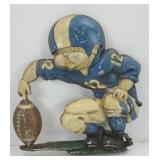 VINTAGE CAST METAL FOOTBALL PLAYER DECOR