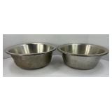 (4) STAINLESS STEEL DOG BOWLS