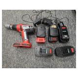 BLACK & DECKER 18V DRILL W/ BATTERIES