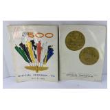 (2) INDIANAPOLIS 500 PROGRAMS : 1965, 1966