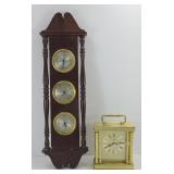 HOWARD MILLER MANTEL CLOCK & BAROMETER