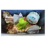 DOLLS, TOYS, IN TOTE