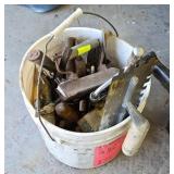 CEMENT TOOLS AND MORE IN BUCKET