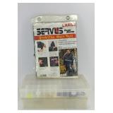 (2) FISHING TACKLE BOXES, RAIN SUIT