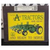 JOHN DEERE A SERIES TRACTORS METAL SIGN