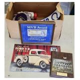 METAL FORD TRUCK SIGN, SPORTS MEMORABILIA