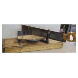 STANLEY MITER BOX W/ SAW W/ ORIGINAL CASE