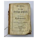 1844 GERMAN BIBLE