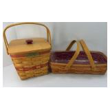 LONGABERGER CRANBERRY & BREAD BASKETS