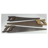 (3) HAND SAWS