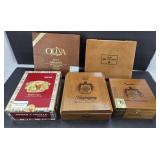 (5) CIGAR BOXES