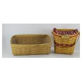 LONGABERGER GLAD TIDINGS & VANITY BASKETS