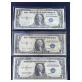 (3) 1935 1 DOLLAR SILVER CERTIFICATES