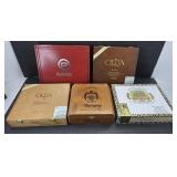 (5) CIGAR BOXES