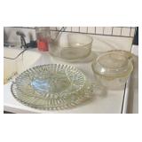 FIRE KING. CASSEROLE SERVING GLASSWARE (ALT LOC)