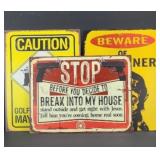 (3) MANCAVE SIGNS
