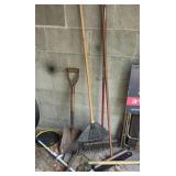 YARD TOOLS AND SNOW SHOVEL (ALT LOCATION)