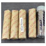 (5) ROLLS OF ASSTD WHEAT PENNIES