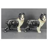 (2) CAST IRON BULLDOG BANKS